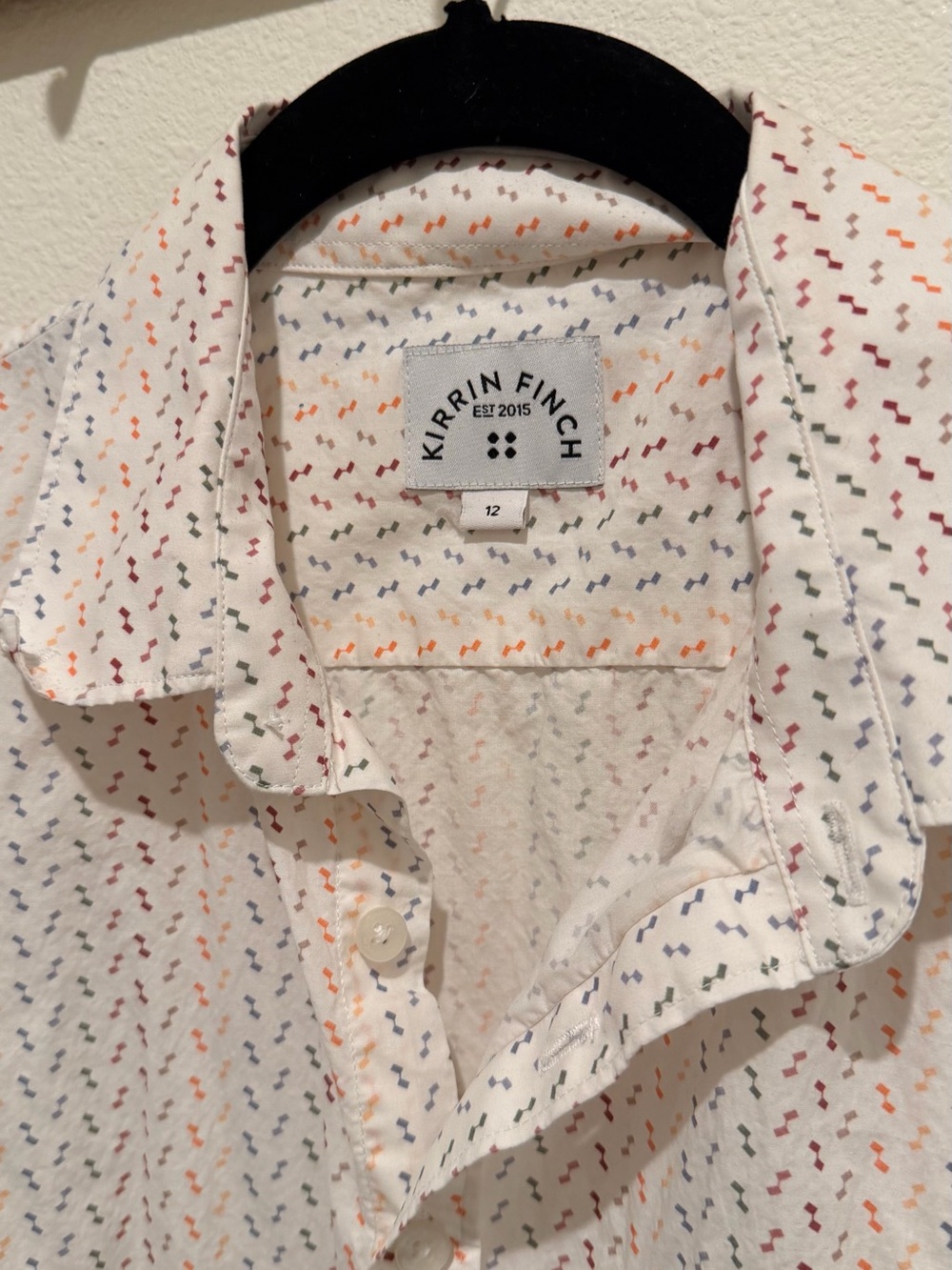 Kirrin Finch Short-Sleeve Button Down Top | Women’s Size 12